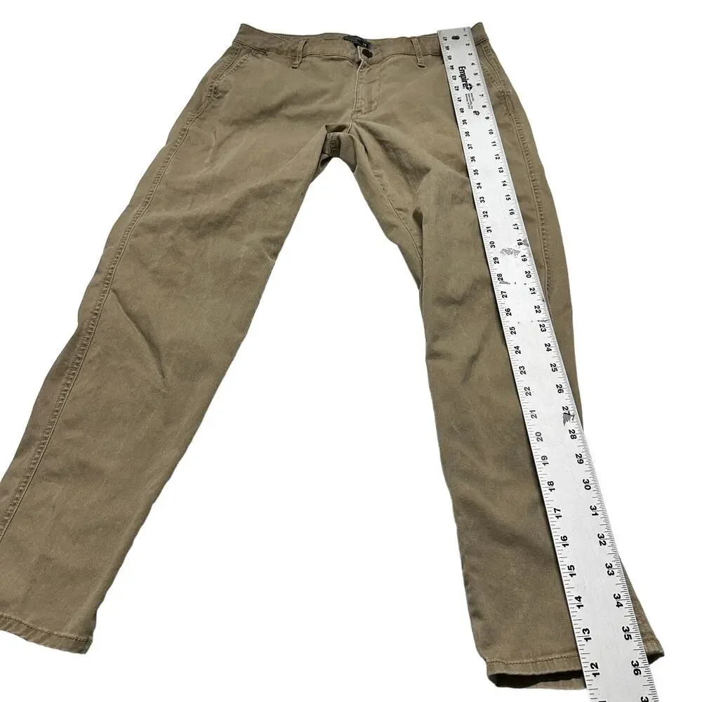 Abercrombie Fitch Jeans Women Size 29 Tan Beige Brown Minimalist Preppy Cotton
